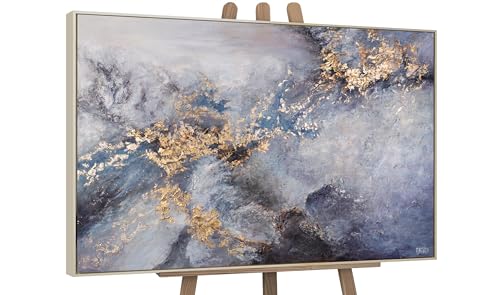 Einzigartige Schönheit: "Renaissance" - Acryl Wandbild handgemalt und einzigartig | Handgemaltes Gemälde, eine Bereicherung für jedes Zuhause | Modernes, abstraktes Acrylbild | Handgemaltes Wandbild in Acryl mit Rahmen - Original von YS Art