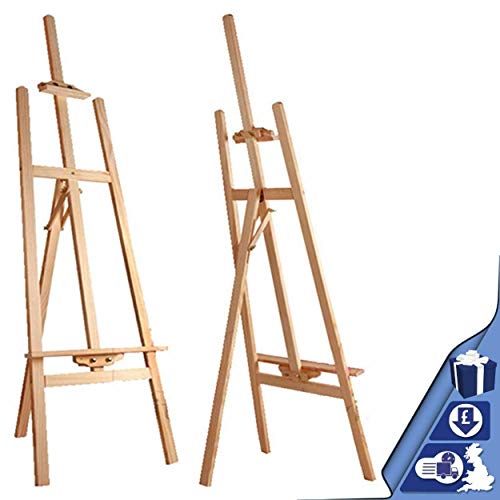 Künstler Staffelei - Professionelle Studio Staffelei A-Frame Floor Standing Staffelei Stativ für Malerei und Skizze, Künstler - Kiefer Holz - höhenverstellbar