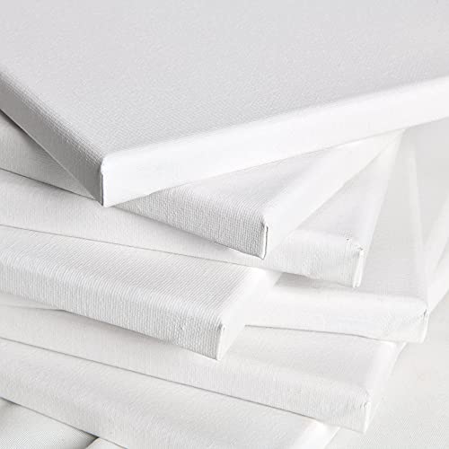 Keilrahmen Leinwand zum Bemalen 60x60 cm – Artina FSC® 5er Set bespannte Keilrahmen Leinwände zum malen für Acrylfarben Canvas 100% Baumwolle – Acryl Leinwand Rahmen