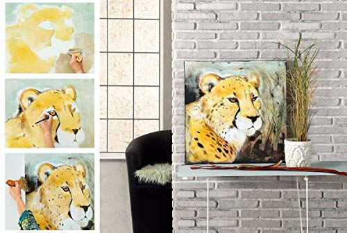 Marabu 12200044958 - Artist Acryl, Ultramarinblau 120 ml, feine Acrylfarbe in Künstlerqualität, auf Wasserbasis, pastose Konsistenz, hoch pigmentiert, sehr gute Brillanz und Deckkraft