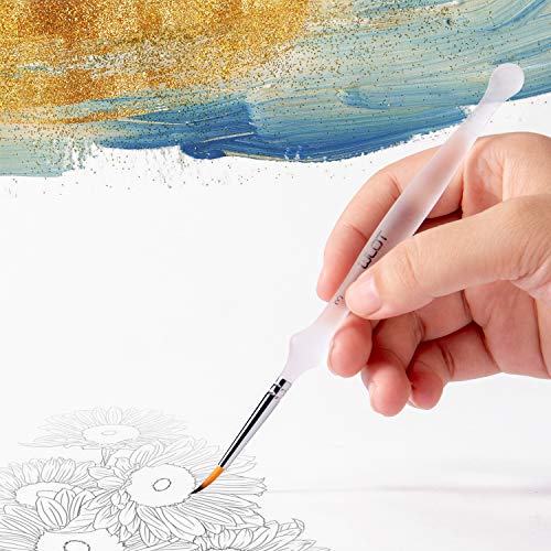 WLOT Detailing Pinsel Pinselset Malen Set Miniatur Professionelle Ideal für Acryl, Aquarell, Miniatur, Modell, Nagel Gesichtsbemalung Malpinsel