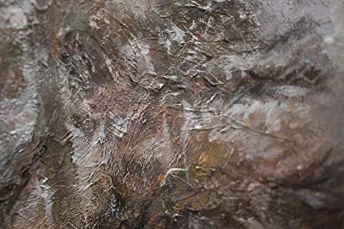 YS Art Abstrakt Acryl Gemälde auf Leinwand 100x50 cm mit Rahmen