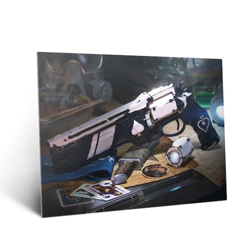 Metallposter aus Destiny Game Ace of Spades Wandbild Deko für Spielzimmer und Schlafzimmer Geschenkidee 32 cm x 45 cm
