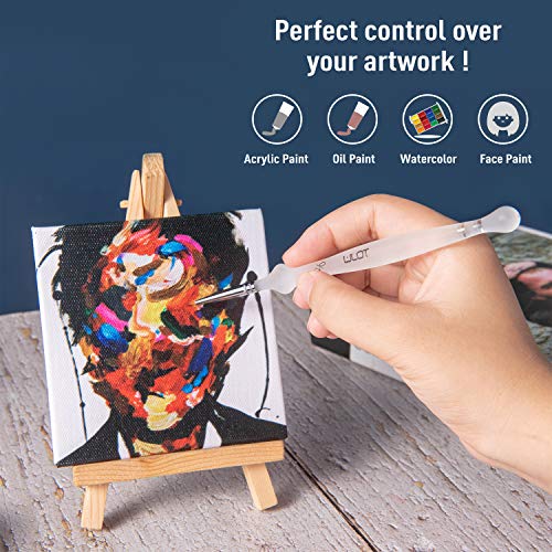 WLOT Detailing Pinsel Pinselset Malen Set Miniatur Professionelle Ideal für Acryl, Aquarell, Miniatur, Modell, Nagel Gesichtsbemalung Malpinsel