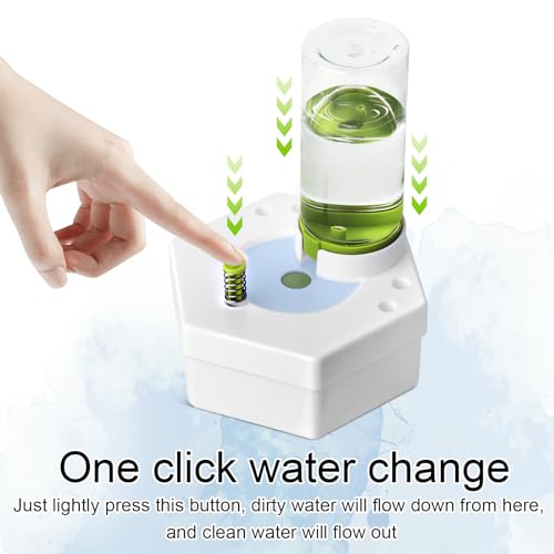 LWMTT Paint Brush Cleaner, Brush Rinser, Pinselspülwerkzeug, Pinselspüler mit fließendem Wasserkreislauf, Acrylpinselspüler, Pinselreinigungswerkzeug für Acryl