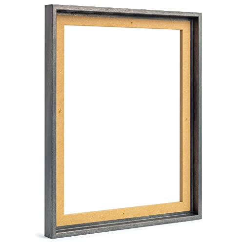 rahmengalerie24 Schattenfugenrahmen 80x100 cm Stahl für Leinwand Bilderrahmen Keilrahmen für Leinwände aus Holz MDF