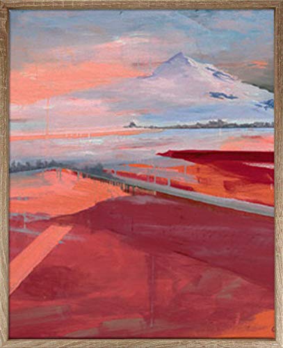 Homedeco-24 Lyon Schattenfugenrahmen 100x150 cm in Sonoma Eiche Dekor ohne Verglasung ideal für Canvas Leinwand Bilder Farbwahl