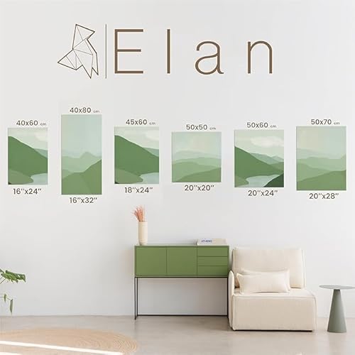 Elan Keilrahmen Leinwand 50x70, 6-PACK 100% Baumwolle Leinwände zum Malen, Keilrahmen Set, Bilderrahmen zum Bemalen, Leinwand mit Rahmen, Keilrahmen Groß, Leinwand zum Bemalen Groß, Leinwand Acryl