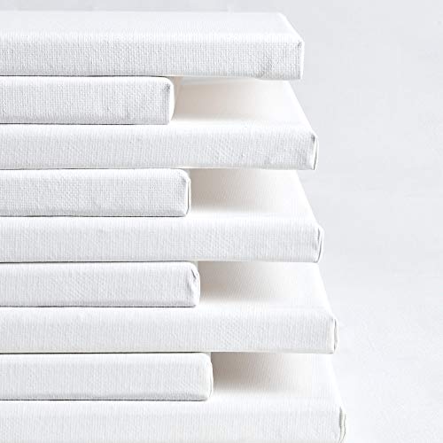 Keilrahmen Leinwand zum Bemalen 60x60 cm – Artina FSC® 5er Set bespannte Keilrahmen Leinwände zum malen für Acrylfarben Canvas 100% Baumwolle – Acryl Leinwand Rahmen