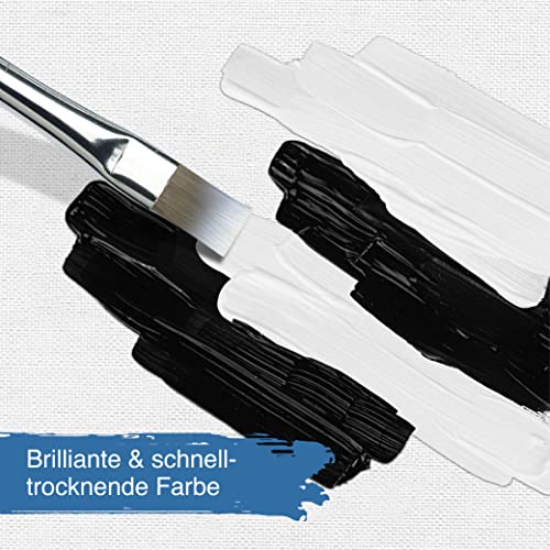 Artina Acrylfarbe Titanweiss im 1-Liter-Tube, wasserbasiert, schnelltrocknend