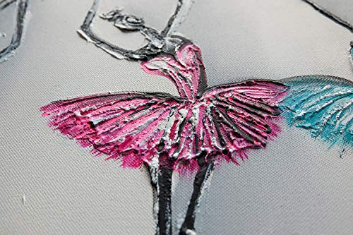 Monica Mirafiori I 100% HANDGEMALT I Gemälde Dancing 140x70cm | Gemälde Handgemalt | Acrylgemälde | Sehr Großes Acrylbild I Moderne Kunst I Kunstbilder
