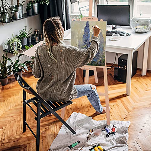 Viesap Staffelei aus Holz, 150 cm, klappbar und höhenverstellbar, für Bilder und Präsentation