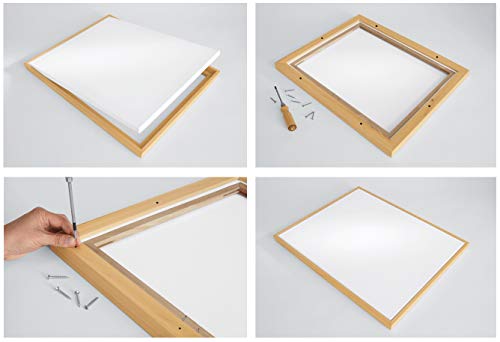 myposterframe Leinwand Canvas 100 x 150 cm Bilderrahmen Schattenfugenrahmen Sonoma Eiche