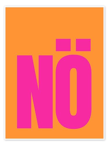 Posterlounge NÖ, Orange Poster auf Premium-Papier 40 x 30 cm