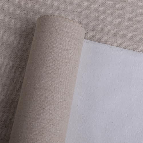 Leinwand auf Rolle grundiert 3M Leinen -400 g/m² Leinen Maltuch Breite 108 cm Länge