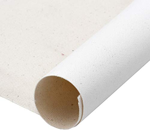 Paintersisters® PREMIUM 380 gr/m² LEINWAND auf ROLLE 10m x 160cm, malfertig vorgrundiert, 100% Baumwolle, sehr reißfest! Leinwandrolle