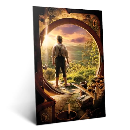 Metallposter Der Herr der Ringe Middle-Earth The Hobbit Unexpected Journey Wandbilder für Wohnzimmer und Schlafzimmer in 32 cm x 45 cm