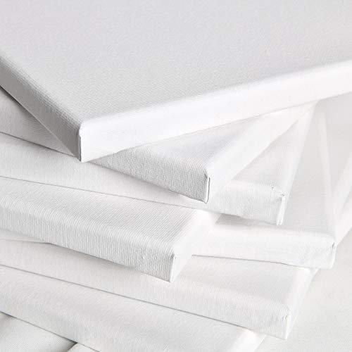 Keilrahmen Leinwand zum Bemalen 60x60 cm – Artina FSC® 2er Set bespannte Keilrahmen Leinwände zum malen für Acrylfarben Canvas 100% Baumwolle – Acryl Leinwand Rahmen