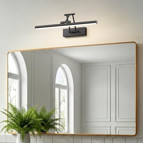 Klighten LED Spiegellampe Bad 40 cm, 12 W, 4000 K, schwarz