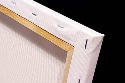 Kangaro Leinwand 30 x 40 cm, 380 g/m², 100 % Baumwolle, weiss