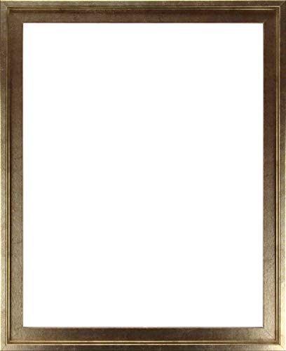 Homedeco-24 Lyon Schattenfugenrahmen 40x60 cm in Gold Antik ohne Verglasung ideal für Canvas Leinwand Bilder Farbwahl