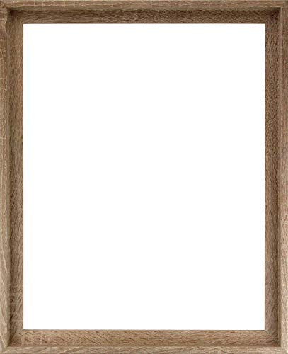 Homedeco-24 Lyon Schattenfugenrahmen 100x150 cm in Sonoma Eiche Dekor ohne Verglasung ideal für Canvas Leinwand Bilder Farbwahl