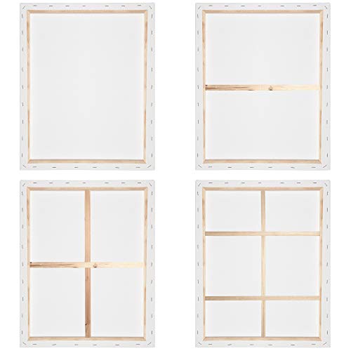 Keilrahmen Leinwand zum Bemalen 60x60 cm – Artina FSC® 5er Set bespannte Keilrahmen Leinwände zum malen für Acrylfarben Canvas 100% Baumwolle – Acryl Leinwand Rahmen