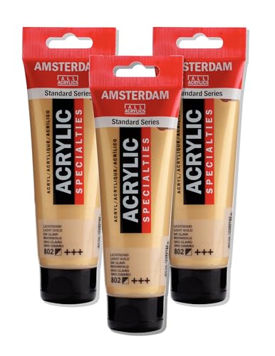 Amsterdam Standard Serie Acrylfarbe Tube 120 ml Hellgold 802