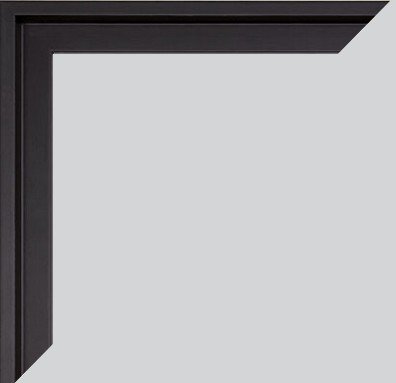 BIRAPA Lyon Keilrahmen für Canvas 40x60 cm in Schwarz Matt, Rahmen für Leinwände, Leerrahmen für Leinwand, Schattenfugenrahmen für Keilrahmen, Leinwand Rahmen