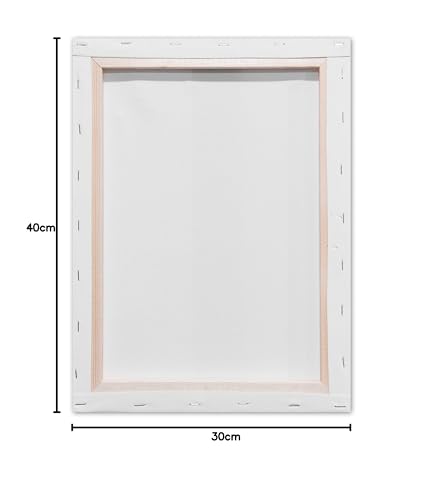 Kangaro Leinwand 30 x 40 cm, 380 g/m², 100 % Baumwolle, weiss