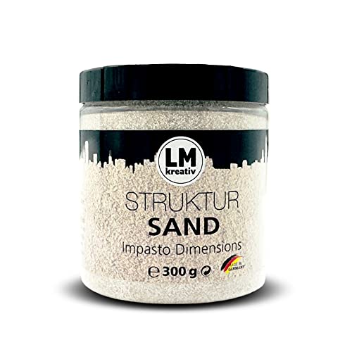 Struktursand Impasto Dimensions 300 g - Natur - Veredelt Ihre Strukturpaste! Erzeugt robuste, stabile Texturen, einfach in der Anwendung und ideal für kreative Gestaltung mit der Technik