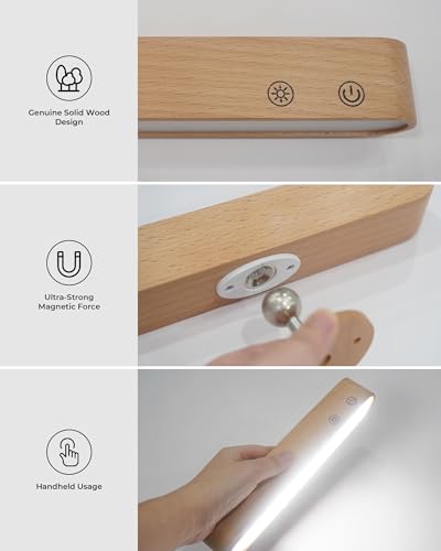 FULNIX kabellose Wandleuchten-2er-Set mit 7500 mAh Akku, RGB, Fernbedienung