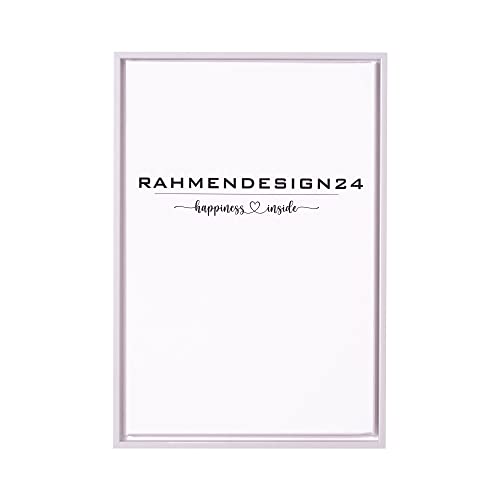 Rahmendesign24 Schattenfugenrahmen Oslo für Keilrahmenbilder und Leinwände 60x80 Weiß (matt) Schattenfuge