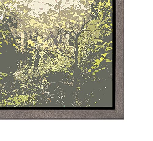 rahmengalerie24 Schattenfugenrahmen 80x100 cm Stahl für Leinwand Bilderrahmen Keilrahmen für Leinwände aus Holz MDF