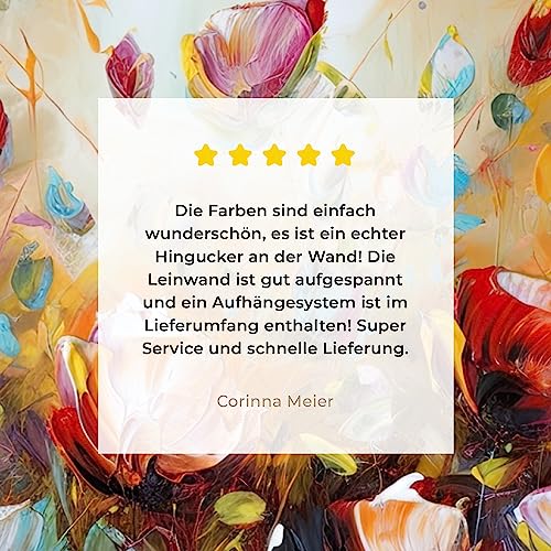 MuchoWow© Leinwände Groß 120x80 cm XXL Wall Decoration Bilder Schlafzimmer Deko Pictures Canvas Painting Wanddekoration Wohnzimmer Wanddeko Blumen - Kunstdruck - Natur - Öl - Gemälde