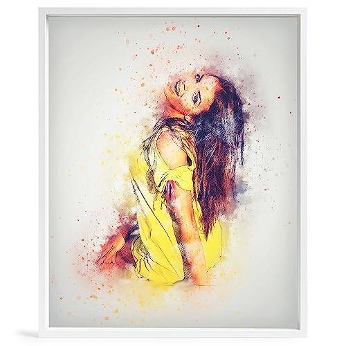 Stallmann Design Schattenfugenrahmen für Keilrahmen | 100x150 cm | weiß | MDF Rahmen für Leinwände mit Tiefeneffekt | mit Montagezubehör | Rahmen ohne Glas und Rückwand