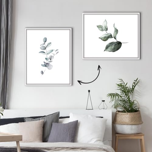 Bildershop-24 Schattenfugenrahmen Lemgo für Keilrahmenbilder und Leinwände 80x100cm Weiß Matt