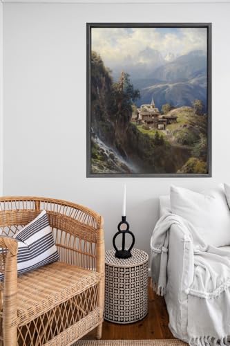rahmengalerie24 Schattenfugenrahmen 80x100 cm Stahl für Leinwand Bilderrahmen Keilrahmen für Leinwände aus Holz MDF