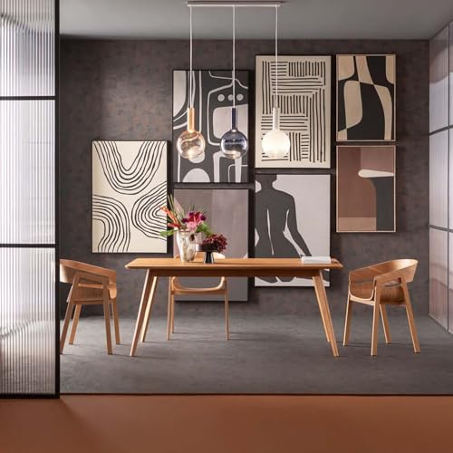 Kare Design Leinwandbild Classic Shape Blacky, Schwarz/Weiß, Wandbild, vertikale Wandmontage, Wohnzimmer, Wanddekoration, Bild, Abstrakt, Modern, Wohnzimmer, Schlafzimmer, Flur, 93x63 cm (L/B)