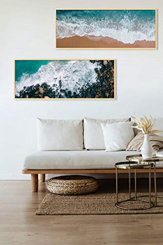 BIRAPA Madeira Schattenfugenrahmen für Leinwand 40x60 cm in Natur Unbehandelt, Holzrahmen, Rahmen für Leinwände, Leerrahmen für Leinwand, Schattenfugenrahmen für Keilrahmen