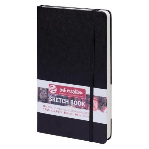 Talens Art Creation Skizzenbuch Schwarz 13 x 21 cm, 80 Blatt, 140 g/m²