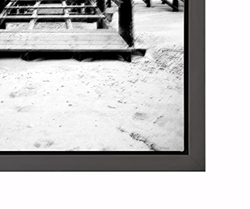 rahmengalerie24 Schattenfugenrahmen 40x60 cm schwarz matt für Leinwand Bilderrahmen Keilrahmen für Leinwände aus Holz MDF