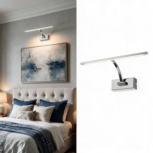 B·LED BARCELONA LED Bilderleuchte 6W Chrom, schwenkbar, 2700K