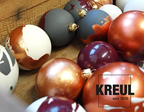 KREUL Acryl Metallicfarbe Gold 50 ml im Glas, wasserbasiert und wasserfest