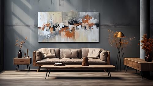 Monica Mirafiori I 100% HANDGEMALT I Gemälde 'Secret' 100x50cm | Acrylbild | Moderne Kunst | Wohnzimmer, Schlafzimmer oder Heimdekoration