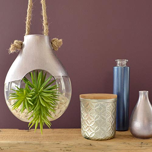 Viva Decor Maya Gold 250ml (Silber) - Metallic-Acrylfarbe für kreative Werke auf Holz, Glas und Porzellan. Stoßfest, wischfest und wetterfest für glänzende Metall- / Metallic Effekte