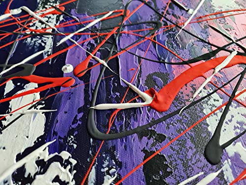 Monica Mirafiori I 100% HANDGEMALT I Gemälde Rainbow Abstract 180x70cm | Gemälde Handgemalt | Acrylgemälde | Sehr Großes Acrylbild I Moderne Kunst I Kunstbilder
