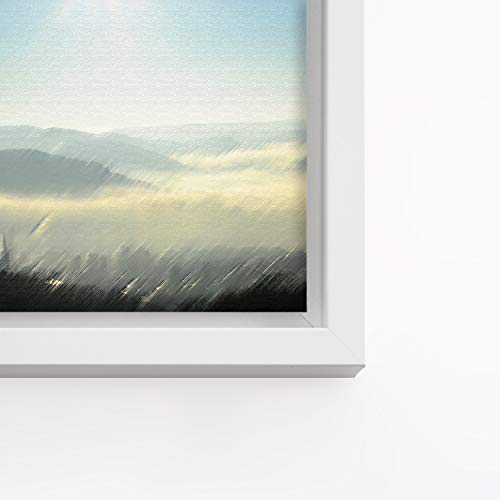 rahmengalerie24 Schattenfugenrahmen 80x100 cm weiß für Leinwand Bilderrahmen Keilrahmen für Leinwände aus Holz MDF