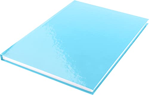 Kangaro KTC Skizzenbuch A4 blanko mit blauem Pastell-Hardcover, 80 Blatt