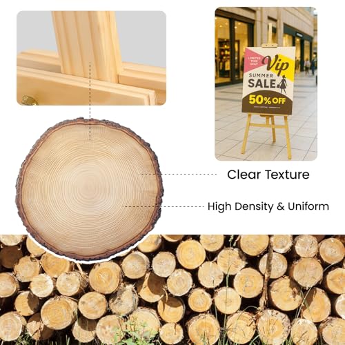 Verstellbare Holzstaffelei für Malerei und Kunst mit einer Höhe von 150 cm für Leinwände und Keilrahmen